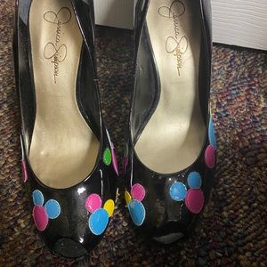Jessica Simpson peep toe heels 6 1/2